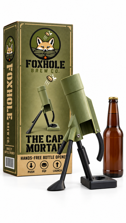 Hands-Free Beer Mortar Bottle Opener